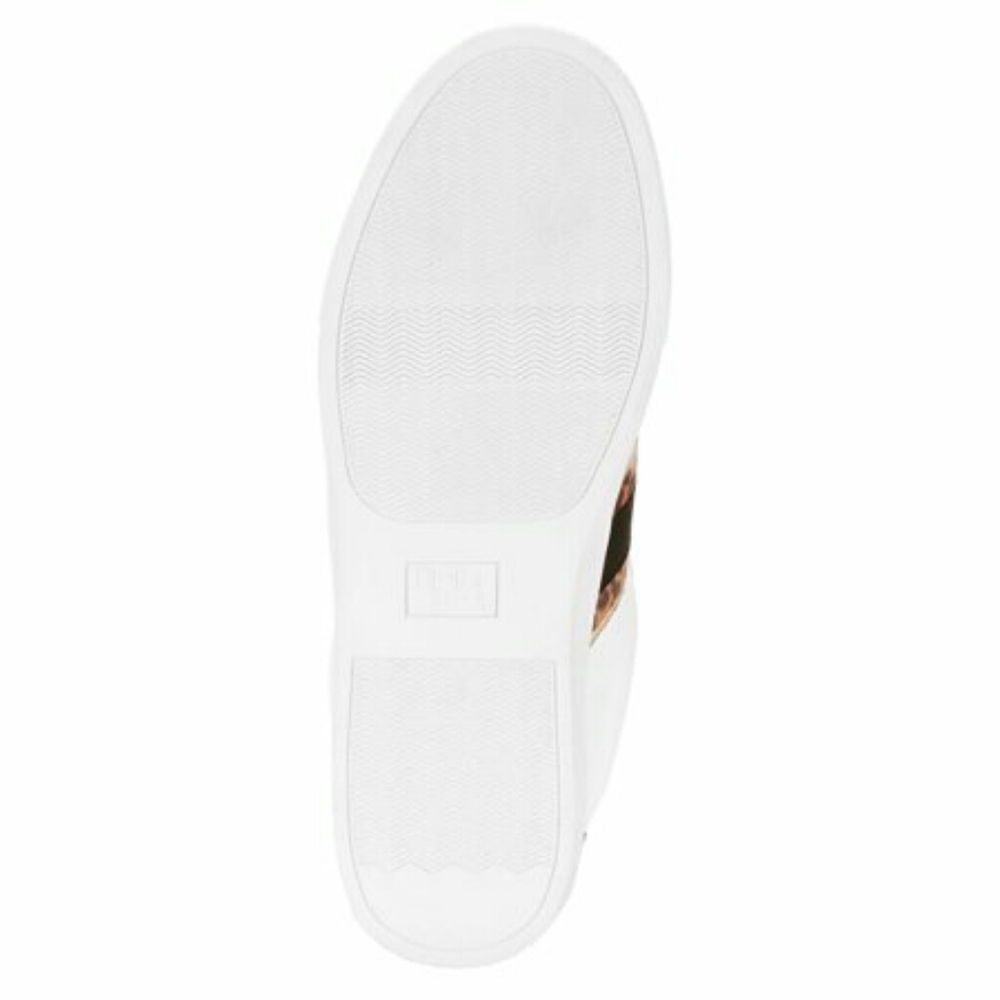 LAST 1 (SZ 10) White Leopard Memory Foam Fashion Sneakers - Picture 3 of 8